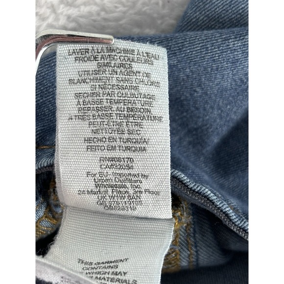 Free People‎ Jeans Womens Blue Flare Elastic Waist Mid Rise Jeans Size 26x34 - Picture 12 of 14